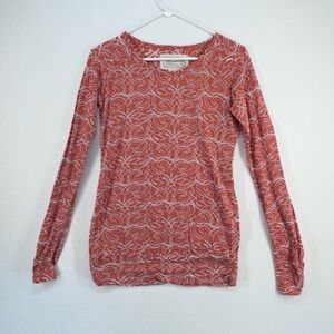 Aventura Women’s Top Small Cotton Blend Long Sleeve